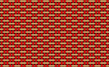 Yatay ve dikey çizgilerin düzensiz hareket eden kahverengi ve kırmızı soyut sanatı.