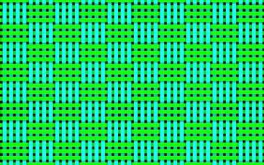 Yeşil ve turkuaz yeşil soyut sanat yatay ve dikey çizgiler düzensiz hareket ediyor.