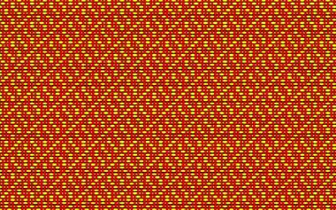 Düzensiz hareket eden yatay ve dikey çizgilerin sarı ve kırmızı soyut sanatı.