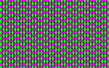 yeşil ve pembe soyut sanat yatay ve dikey çizgiler düzensiz hareket ediyor.