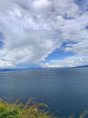 Beautiful view of Danau Toba or Lake Toba at Sumatera Utara, Indonesia clipart