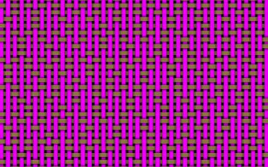 Düzensiz hareket eden yatay ve dikey çizgilerin pembe ve kahverengi soyut sanatı.