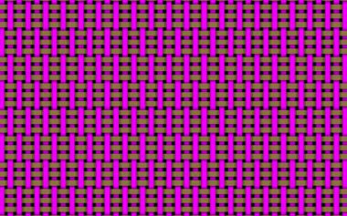 Düzensiz hareket eden yatay ve dikey çizgilerin pembe ve kahverengi soyut sanatı.