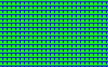 Soyut sanat çizgisi yeşil ve mavi.