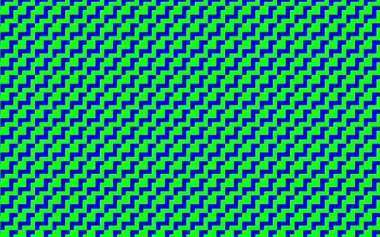 Soyut sanat çizgisi yeşil ve mavi.