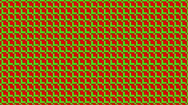 Soyut sanat çizgisi kırmızı ve yeşil.