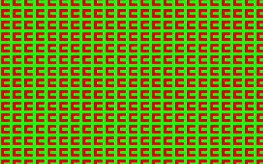 Soyut sanat çizgisi kırmızı ve yeşil.