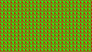 Soyut sanat çizgisi kırmızı ve yeşil.