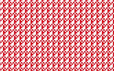 Soyut sanat çizgisi kırmızı ve beyaz.