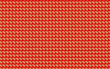 Soyut sanat çizgisi kahverengi ve kırmızı.