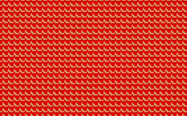 Soyut sanat çizgisi kahverengi ve kırmızı.