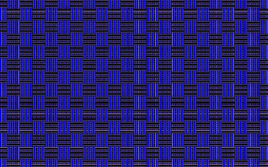 Yatay ve dikey çizgilerin düzensiz hareket eden siyah ve mavi soyut sanatı.