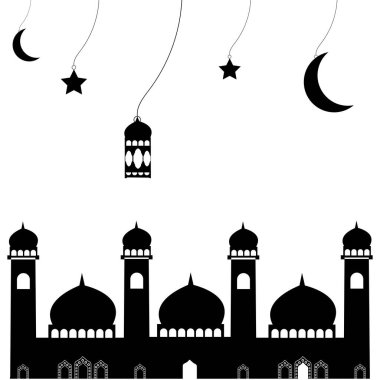 Ramzan silueti düzenlenebilir ep dosyası 