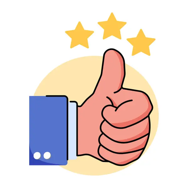 Üç yıldızlı bir el hareketi. Mükemmelliği, başarıyı ve olumlu geri bildirimi simgeliyor..