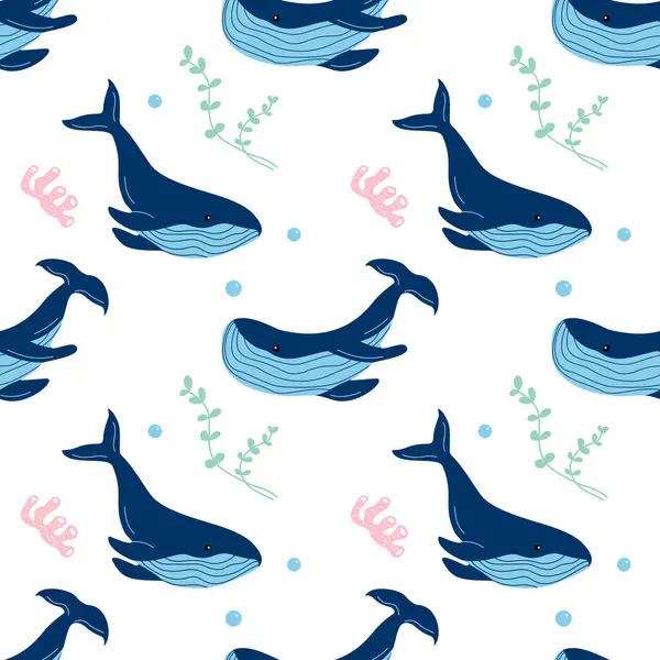 Mercan resifli balina pürüzsüz desen