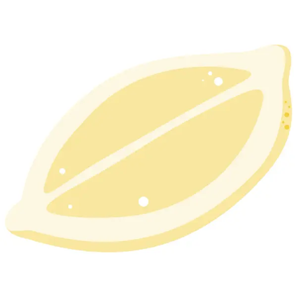 Yarısı kesilmiş sarı limonun basit bir gösterimi. Sağlıklı yiyecekler, içecekler ve yemek pişirme kavramları için ideal..