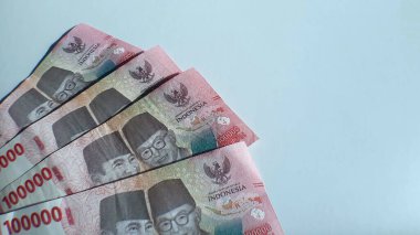 yakın plan - Endonezya para biriminin banknotları