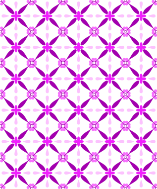 Zarif Mor Çiçek Deseni