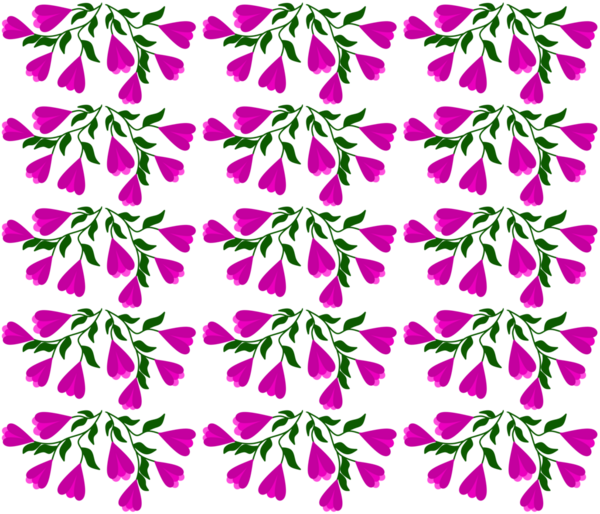 Pembe çiçekli kusursuz desen