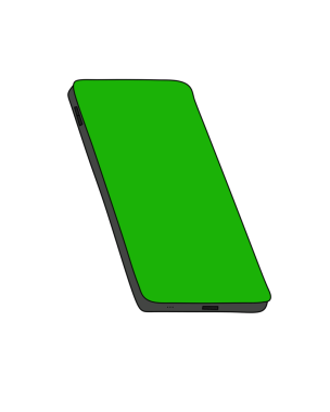 Yeşil Arkaplan ile Düzenlenebilir Akıllı Telefon Yapılandırması