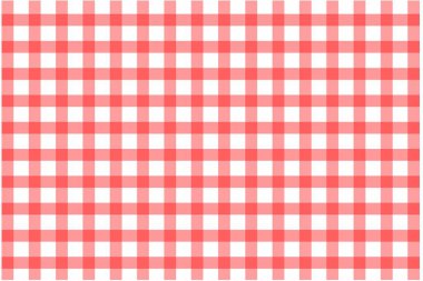 Kırmızı ve Beyaz Gingham Kareli Desenli Arkaplan