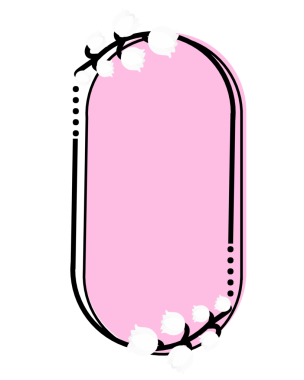 Vadi Çiçekleri 'nin Beyaz Zambağı Oval Çiçek Çerçevesi