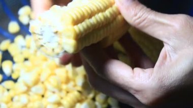 mısır kabuğu soyma ve işleme