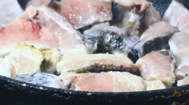 Zencefille marine edilmiş kızarmış balık.