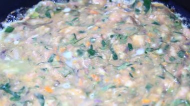 Yumurtaları kızarttım.