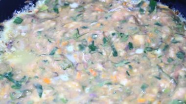 Yumurtaları kızarttım.