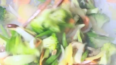 Biraz sebze kızarttım.