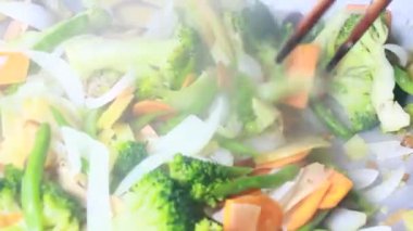 Biraz sebze kızarttım.