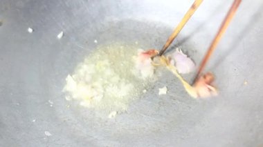 Biraz sebze kızarttım.