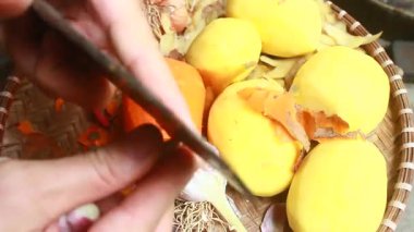 Bıçakla sebze işleme