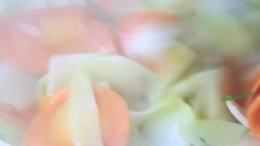 Biraz sebze kızarttım.