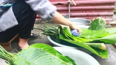 Yapışkan pirinç keki yap 