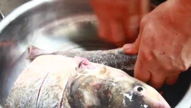 balık ve sebze sosu