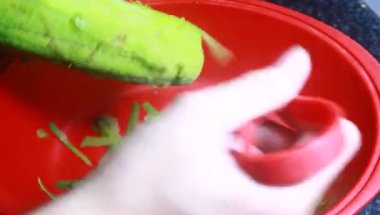 Kızartma için kabak soy