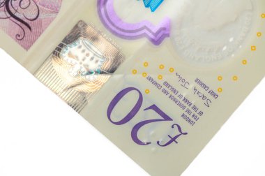 Yakından incelendiğinde 50 birimlik banknot üzerindeki zarif desenler ve güvenlik özellikleri ortaya çıkıyor..