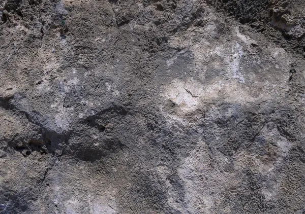 Güneş ışığı, eski bir kaya oluşumunun pürüzlü yüzeyini aydınlatır. Karmaşık dokuları ve jeolojik katmanları ortaya çıkarır..