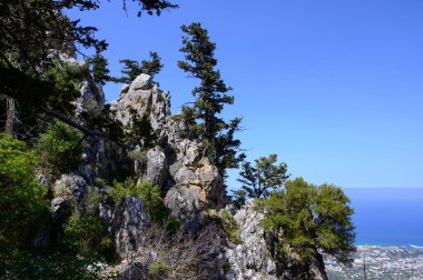 Saint Hilarion Kalesi 'nden görüntü