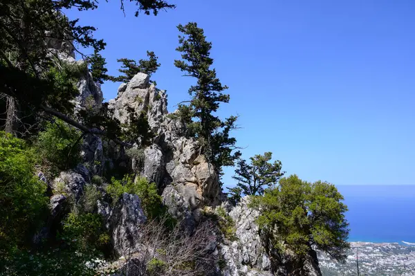Saint Hilarion Kalesi 'nden görüntü