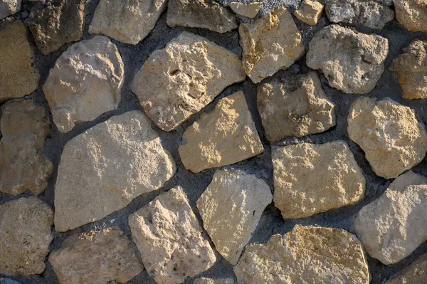 Yıpranmış taşlar, doğayı ve işçiliği harmanlayan parlak bir zemin üzerine toprak dokusunu sunar..