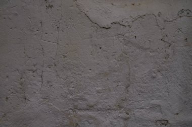 Çatlak ve Yapısı Olan Yaşlanmış Gri Beton Duvar