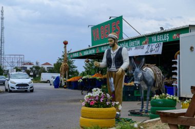 Kıbrıs Rum Kesimi 'ndeki Geleneksel Roadside Market Standı
