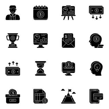 İş ve Finans Kabartma Simgeleri ve Resimleri