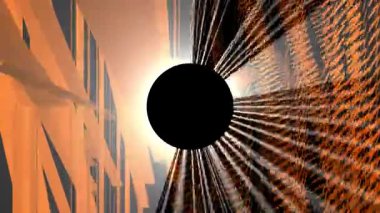 Soyut bir arkaplanın vektör çizimi. 4k video 