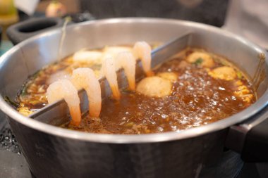 Geleneksel Asya mutfağına yakın çekim