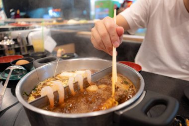 Geleneksel Asya mutfağına yakın çekim