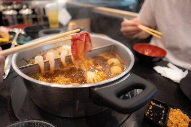 Geleneksel Asya mutfağına yakın çekim